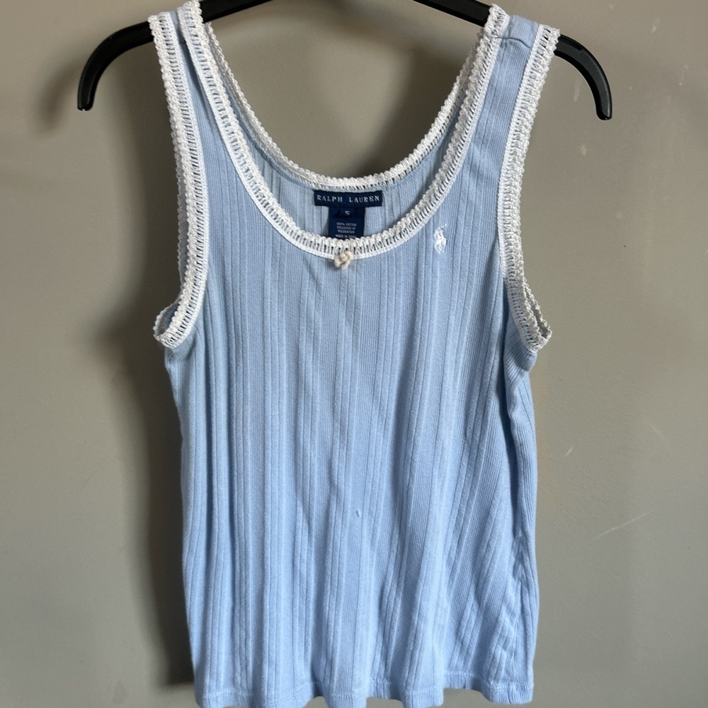 Ralph Lauren Women's Blue Tank Top